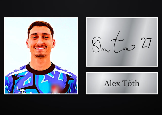Alex Tóth Bournemouth pre-printed autograph print