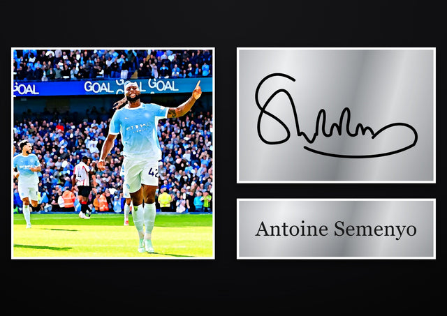 Antoine Semenyo Manchester City pre-printed autograph print