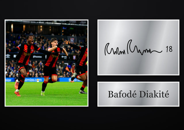 Bafodé Diakité Bournemouth pre-printed autograph print