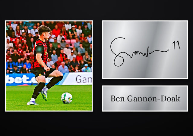 Ben Gannon-Doak Bournemouth pre-printed autograph print