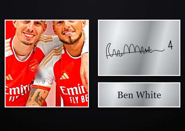 Ben White Arsenal pre-printed autograph print