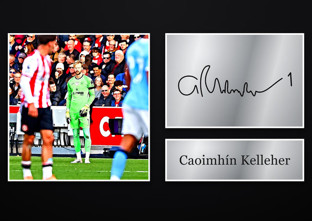 Caoimhín Kelleher Brentford pre-printed autograph print