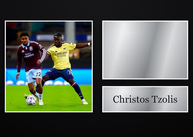 Christos Tzolis Arsenal pre-printed autograph print