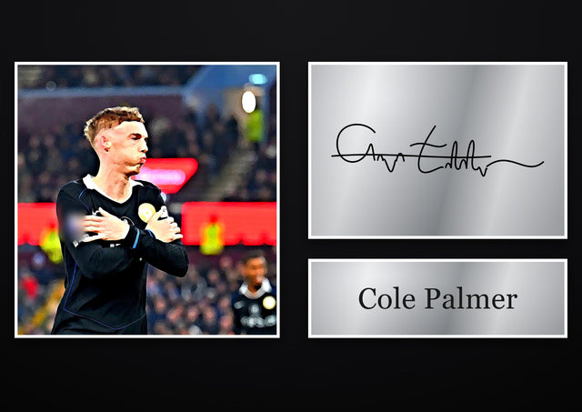 Cole Palmer Chelsea pre-printed autograph print