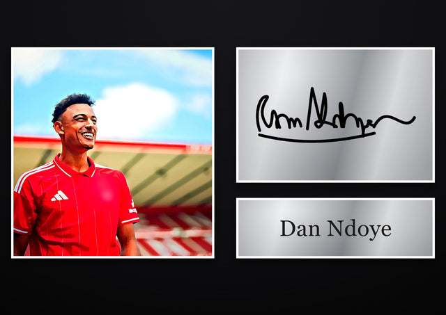 Dan Ndoye Nottingham Forest pre-printed autograph print