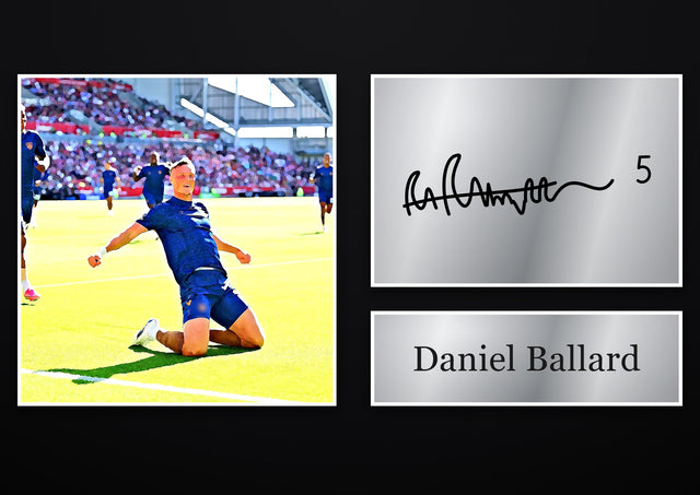Daniel Ballard Sunderland pre-printed autograph print