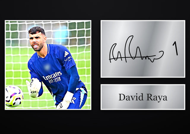 David Raya Arsenal pre-printed autograph print