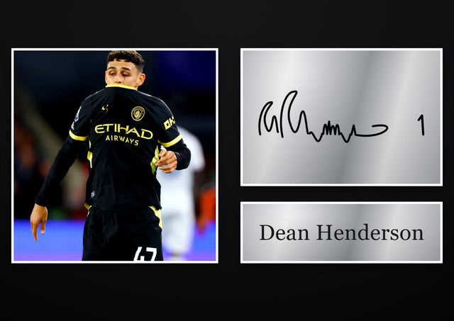 Dean Henderson Crystal Palace pre-printed autograph print