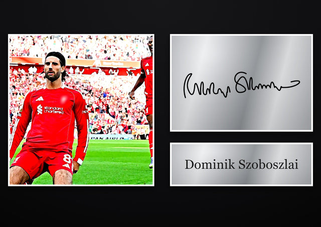 Dominik Szoboszlai Liverpool pre-printed autograph print