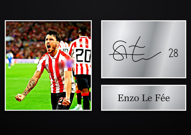 Enzo Le Fée Sunderland pre-printed autograph print