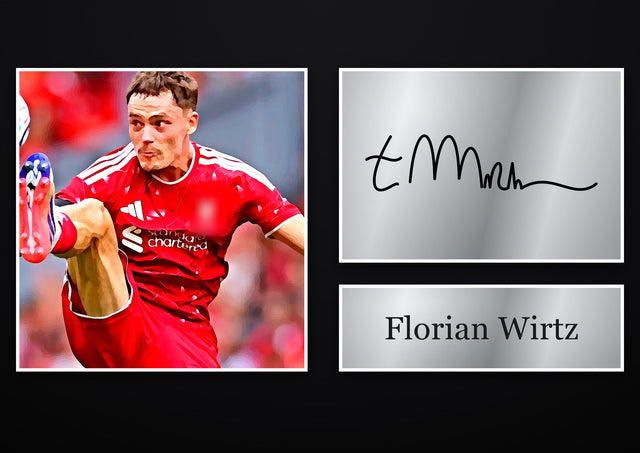 Florian Wirtz Liverpool pre-printed autograph print