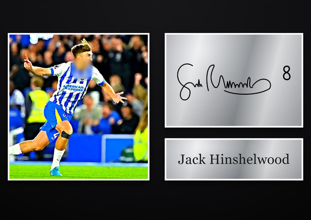 Jack Hinshelwood Brighton & Hove Albion pre-printed autograph print
