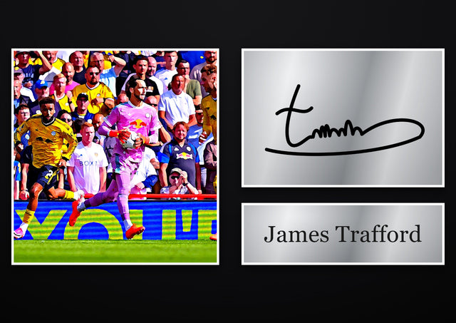 James Trafford Leeds United pre-printed autograph print