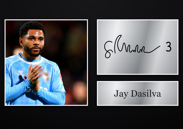 Jay Dasilva Coventry City pre-printed autograph print