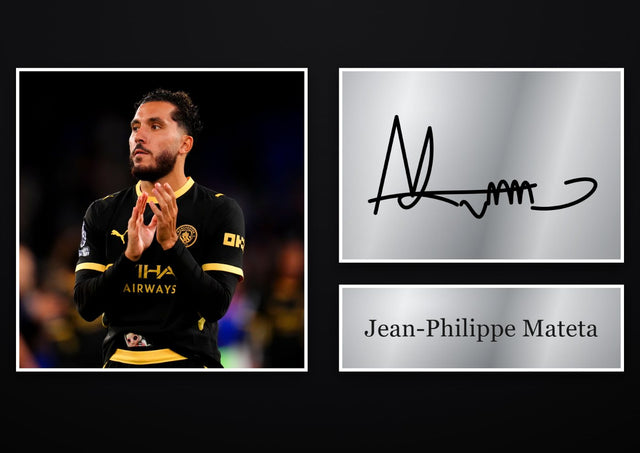 Jean-Philippe Mateta Crystal Palace pre-printed autograph print