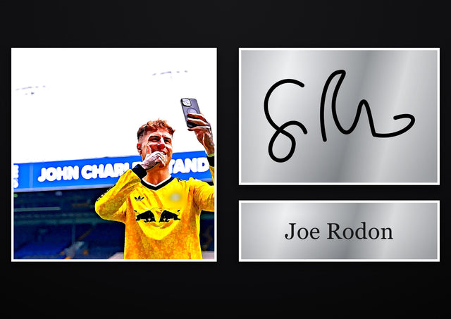 Joe Rodon Leeds United pre-printed autograph print