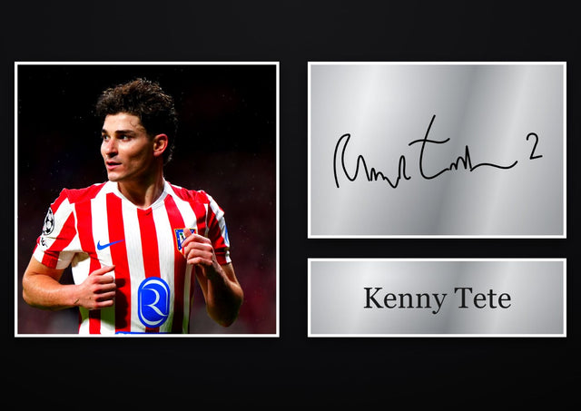 Kenny Tete Fulham pre-printed autograph print
