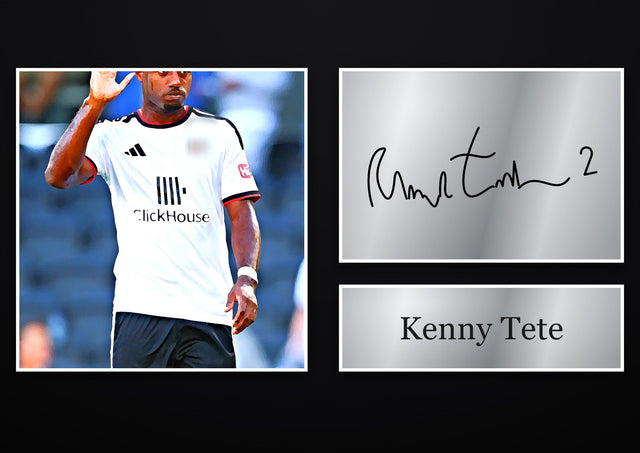 Kenny Tete Fulham pre-printed autograph print