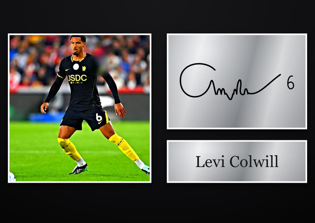 Levi Colwill Chelsea pre-printed autograph print
