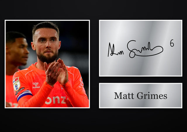 Matt Grimes Coventry City pre-printed autograph print