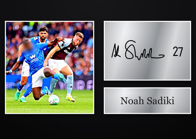 Noah Sadiki Sunderland pre-printed autograph print