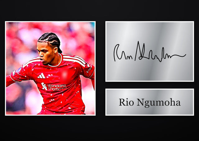 Rio Ngumoha Liverpool pre-printed autograph print