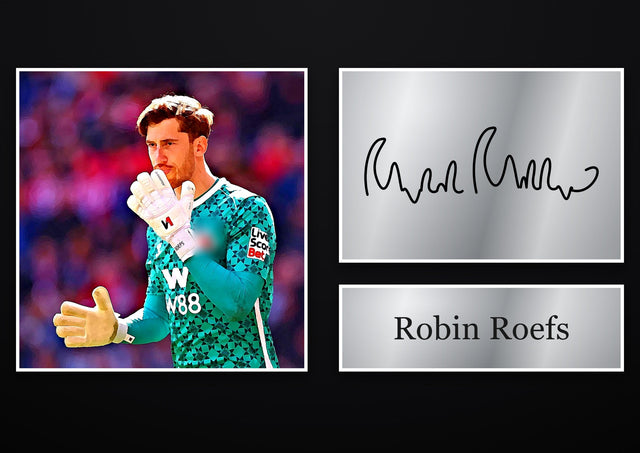Robin Roefs Sunderland pre-printed autograph print