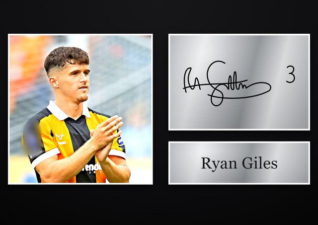 Ryan Giles Hull City pre-printed autograph print