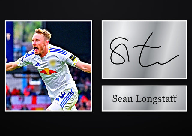 Sean Longstaff Leeds United pre-printed autograph print