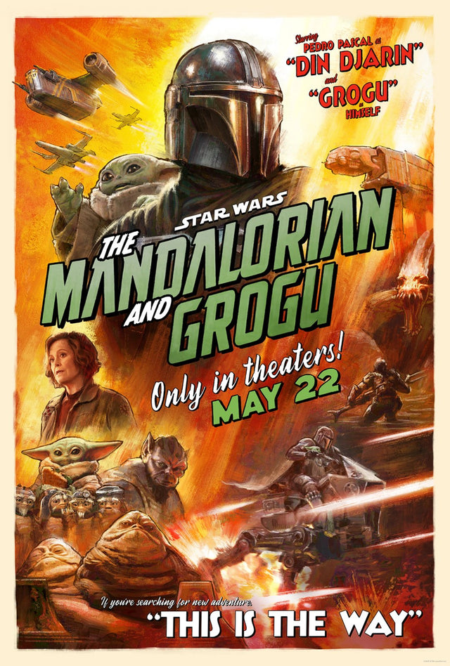 Star Wars The Mandalorian and Grogu movie poster — design 1