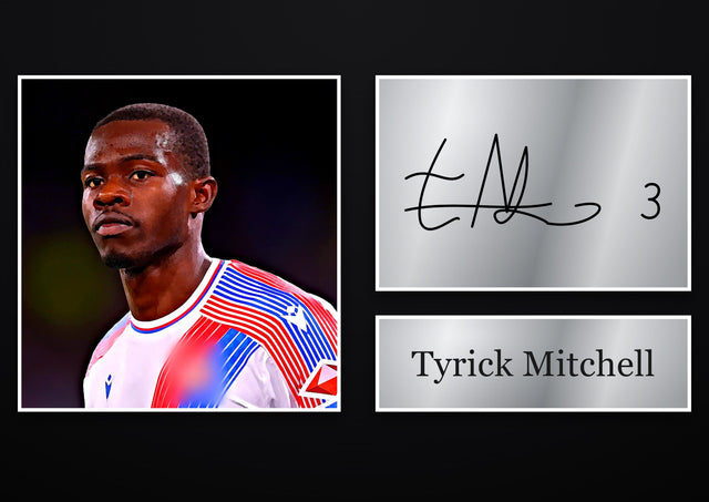 Tyrick Mitchell Crystal Palace pre-printed autograph print
