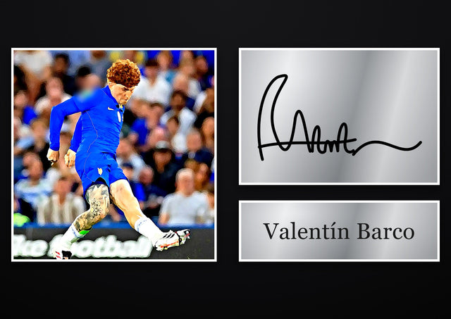 Valentín Barco Chelsea pre-printed autograph print