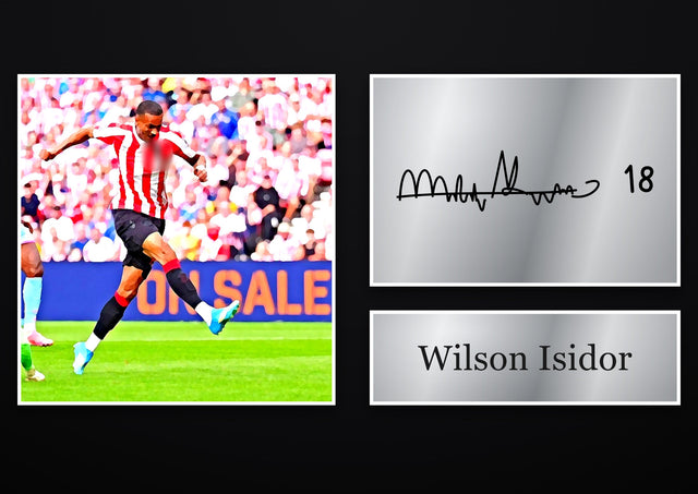 Wilson Isidor Sunderland pre-printed autograph print