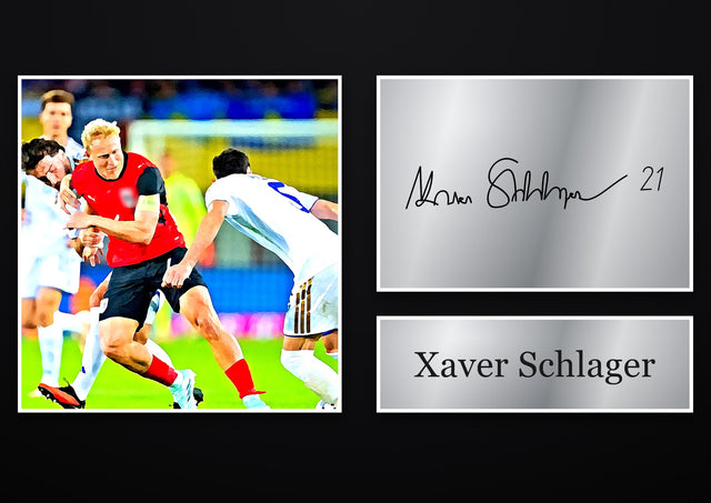 Xaver Schlager Nottingham Forest pre-printed autograph print