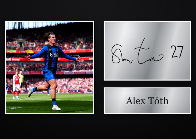 Alex Tóth Bournemouth pre-printed autograph print