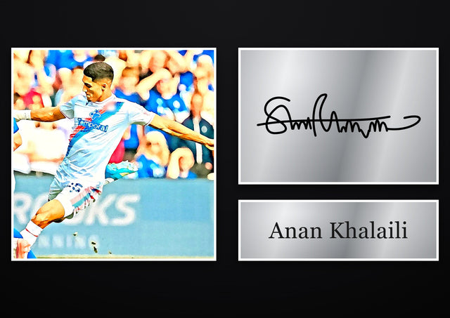 Anan Khalaili Crystal Palace pre-printed autograph print