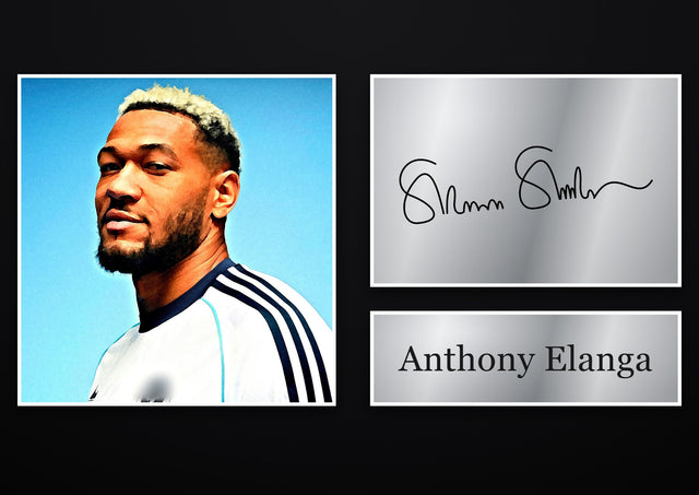 Anthony Elanga Newcastle United pre-printed autograph print