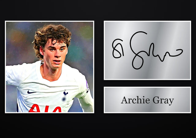 Archie Gray Tottenham Hotspur pre-printed autograph print