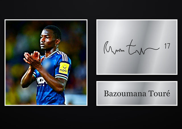 Bazoumana Touré Newcastle United pre-printed autograph print