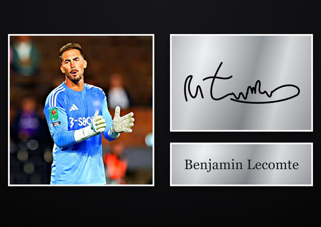 Benjamin Lecomte Fulham pre-printed autograph print