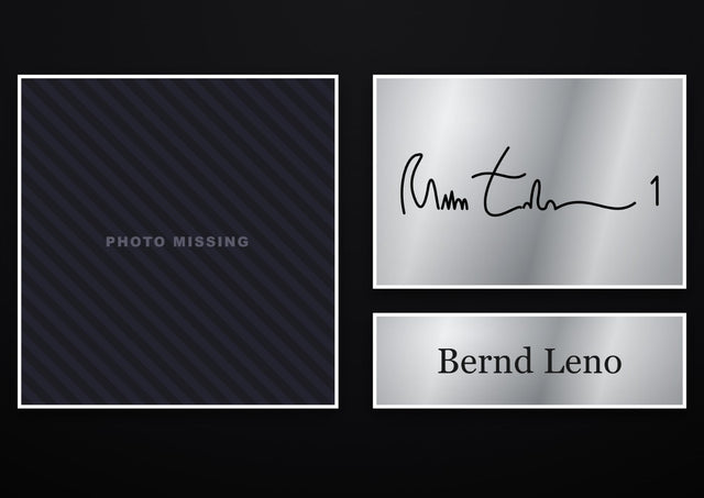Bernd Leno Fulham pre-printed autograph print