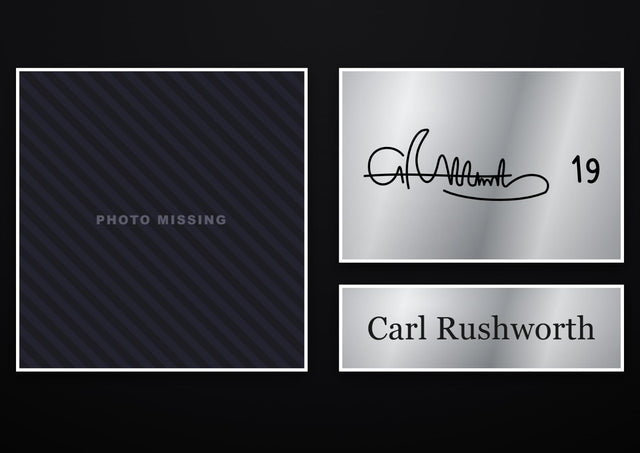 Carl Rushworth Coventry City pre-printed autograph print