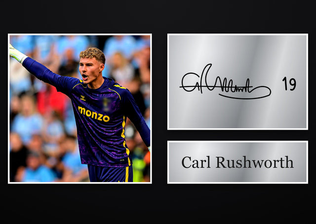 Carl Rushworth Coventry City pre-printed autograph print