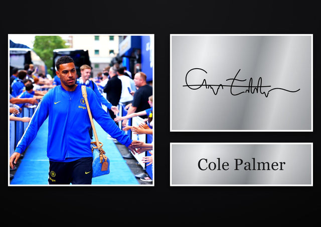 Cole Palmer Chelsea pre-printed autograph print