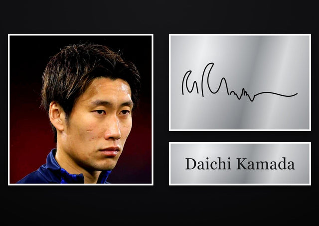 Daichi Kamada Crystal Palace pre-printed autograph print