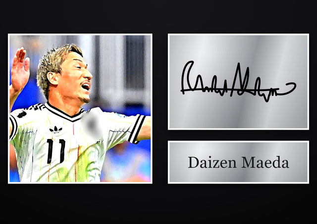 Daizen Maeda Ipswich Town pre-printed autograph print