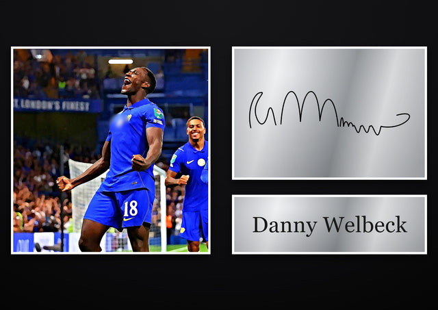 Danny Welbeck Chelsea pre-printed autograph print