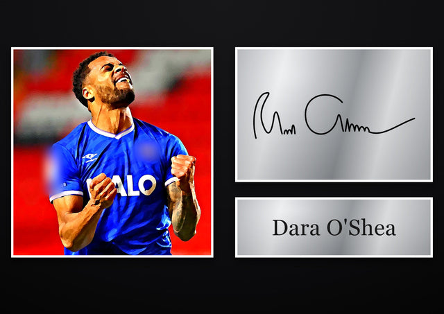 Dara O'Shea Ipswich Town pre-printed autograph print