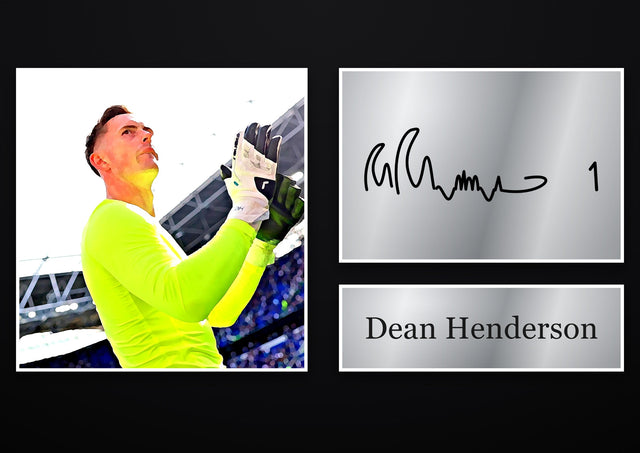 Dean Henderson Crystal Palace pre-printed autograph print