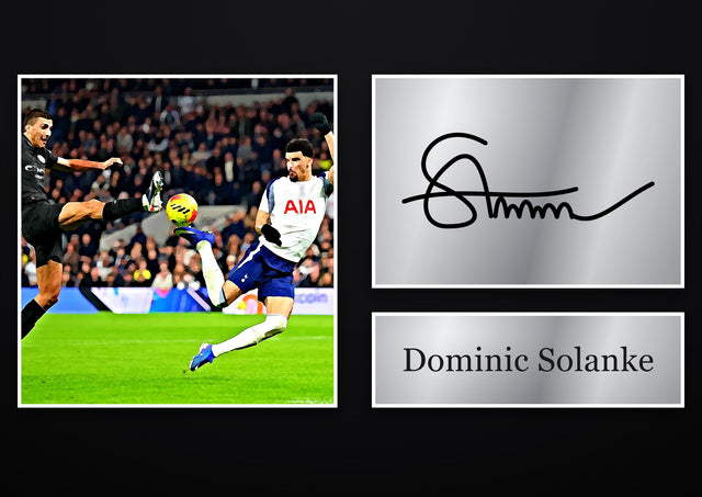 Dominic Solanke Tottenham Hotspur pre-printed autograph print